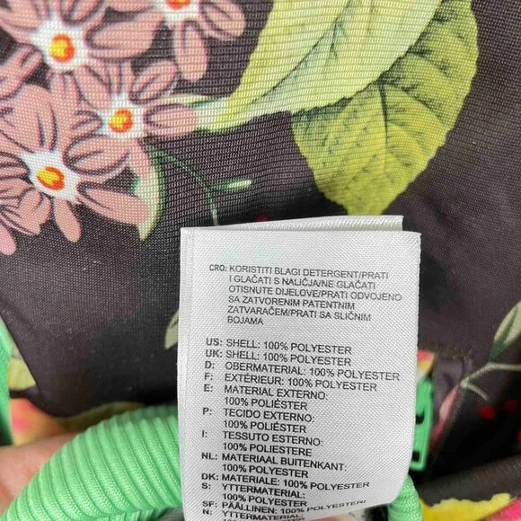 Adidas Original Fruit Bowl Floral Firebird Track Jacket Womens Size M - Picture 6 of 10